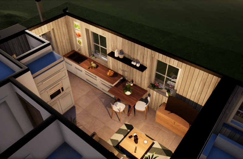 Wohnung Vogelperspektive